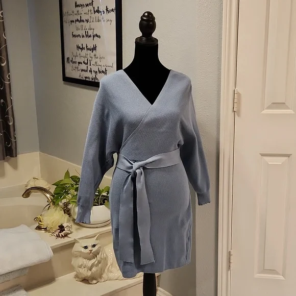 Hazel And Olive Dresses | Jess Crum By Hazel & Olive Periwinkle Sweater Dress S | Color: Blue | Size: S | Fast_Lane_Rob's Closet